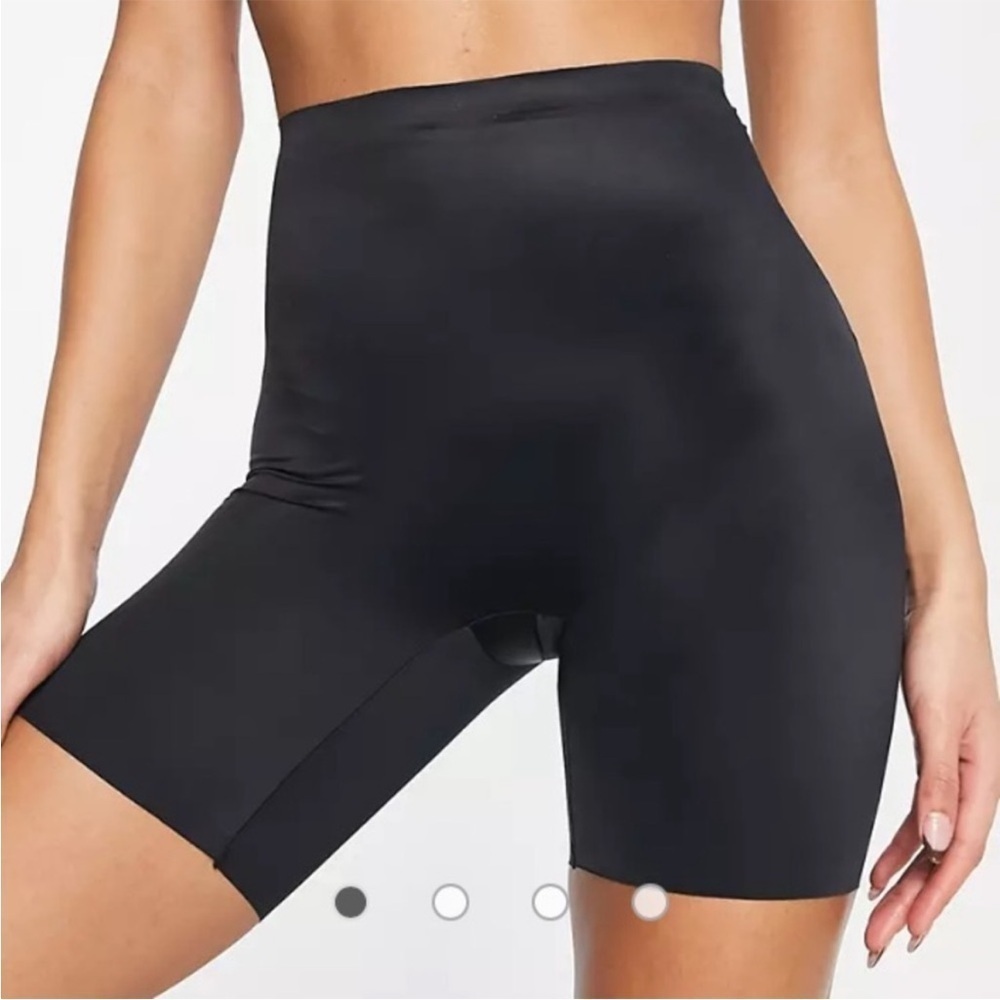 SPANX Shaping Shorts Black Satin Bottoms Tummy Smoothing Women’s Plus Size 2X